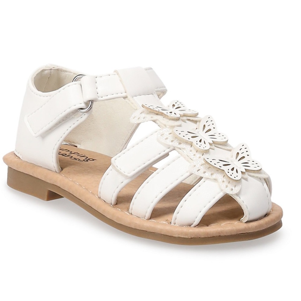 Toddler Dressy Shoes Size 6T Jumping Beans Nutmeg fisherman toddler girl sandals - Picture 2 of 7